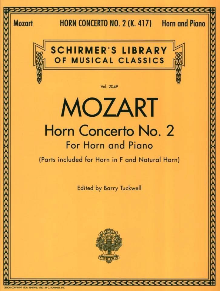 Horn Concerto No. 2 K. 417 MOZART