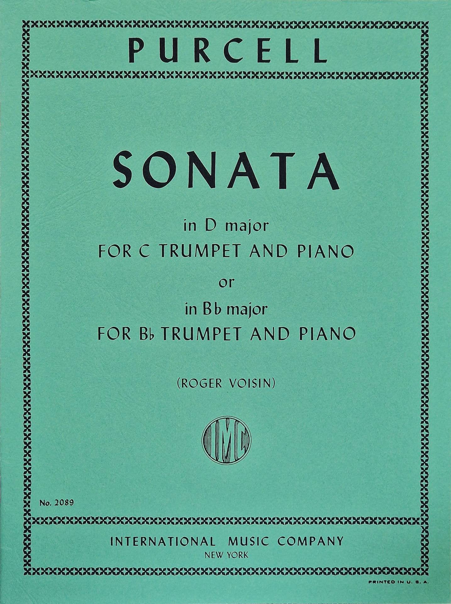 Sonata para trompeta Do/Sib y piano PURCELL