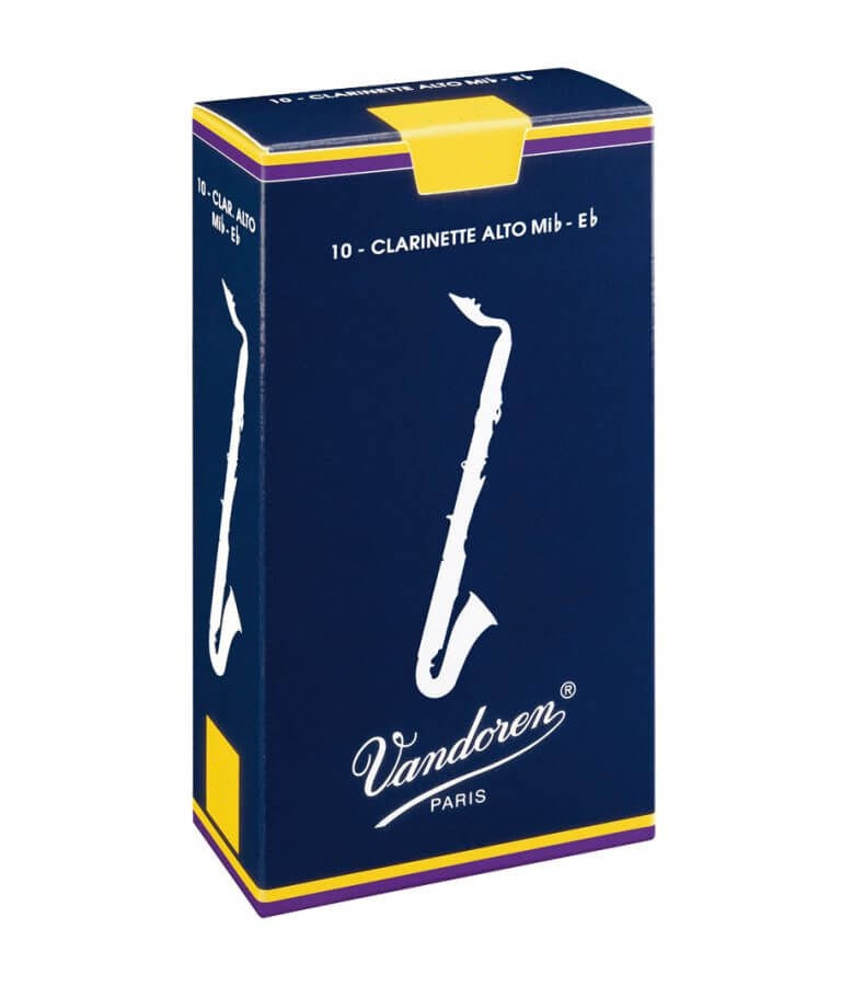 Caja de 10 cañas VANDOREN Tradicional para Clarinete Alto