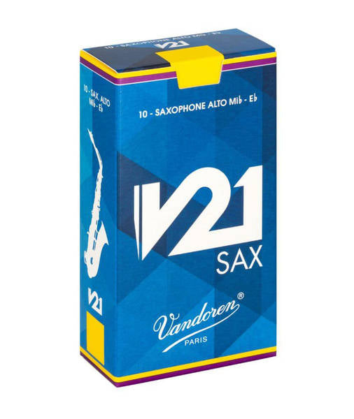 Caja de 10 cañas VANDOREN V21 para Saxofón alto