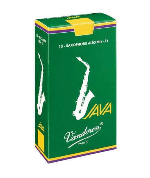 Caja de 10 cañas VANDOREN Java para saxofón alto