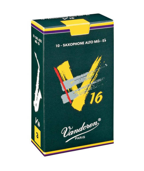 Caja de 10 cañas VANDOREN V16 para saxofón alto