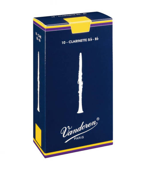Caja de 10 cañas VANDOREN Tradicional para Clarinete