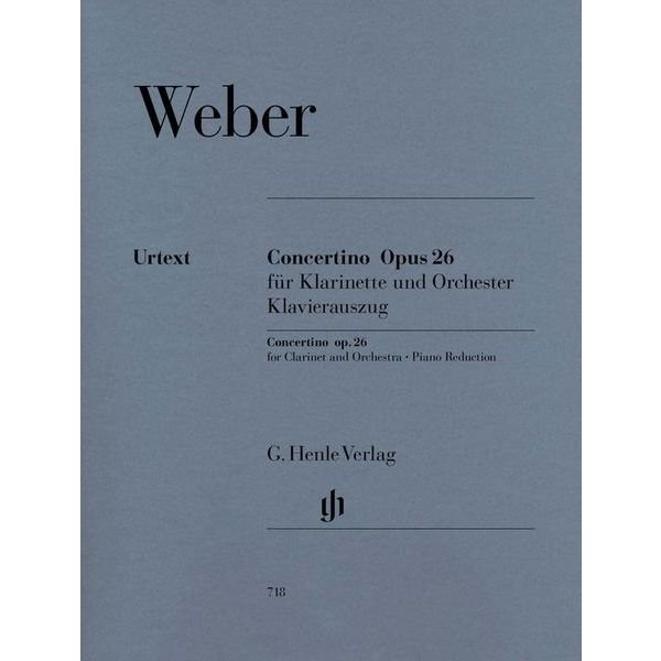 Concertino op. 26 para clarinete e orquesta WEBER