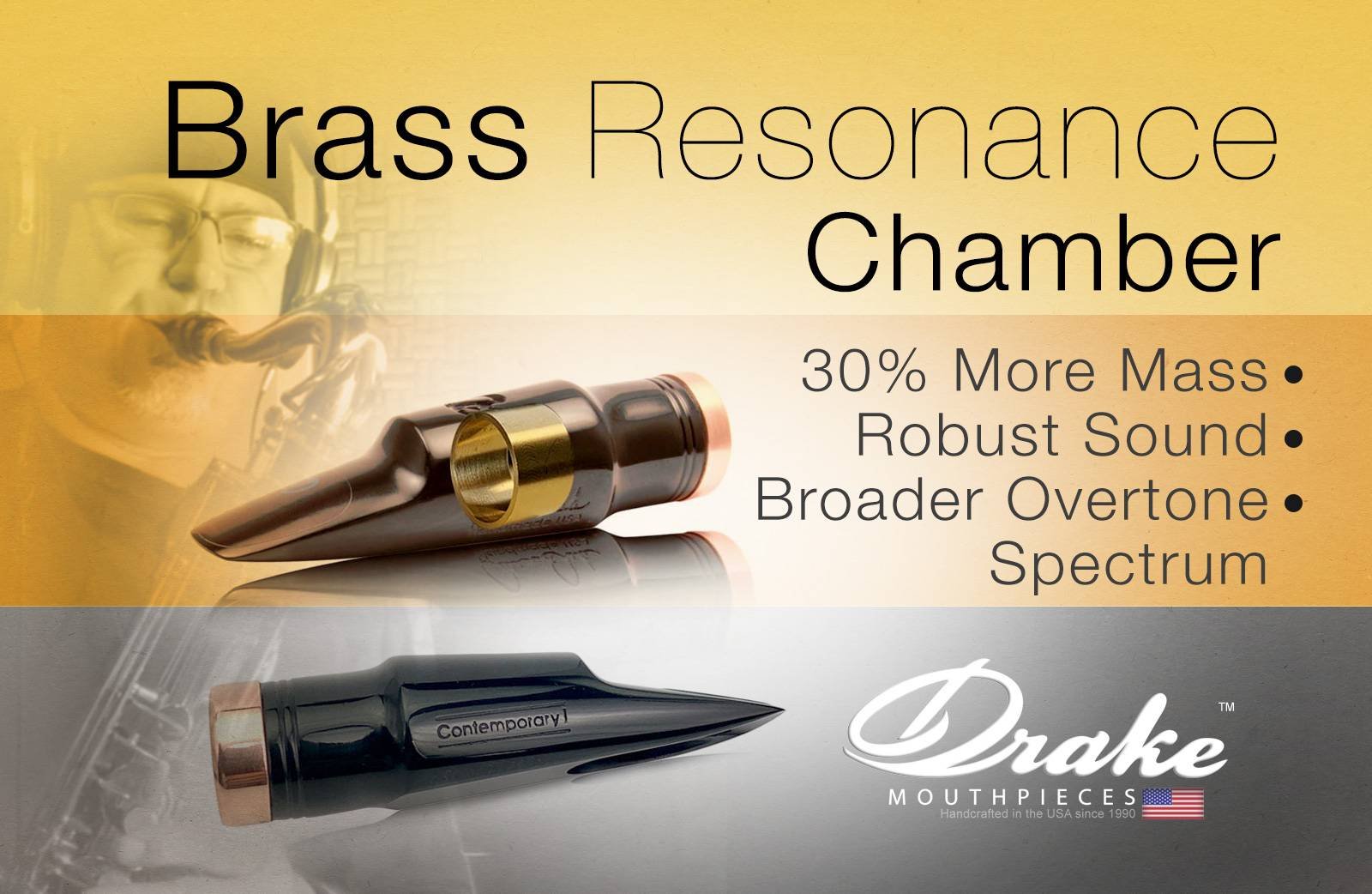 Boquilla DRAKE Brass Chamber Contemporary 8 Saxofón Tenor