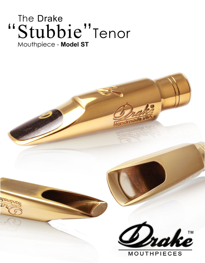 Boquilla DRAKE Stubbie Metal 24K para saxofón tenor