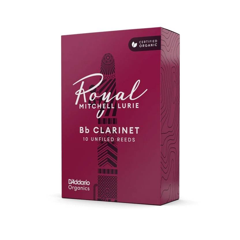 D'ADDARIO Royal MITCHELL LURIE Organic Bb Clarinet Reeds
