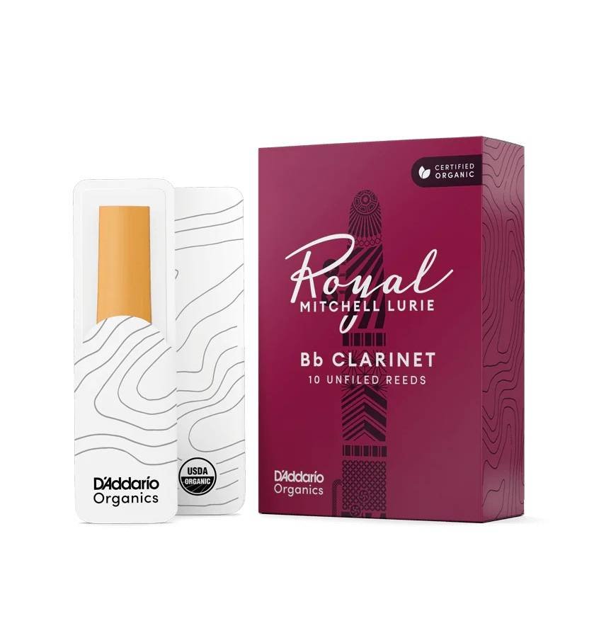 D'ADDARIO Royal MITCHELL LURIE Organic Bb Clarinet Reeds