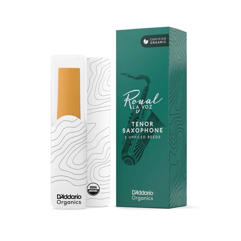 Caja 5 cañas D'ADDARIO Royal LA VOZ Organic Saxofón Tenor