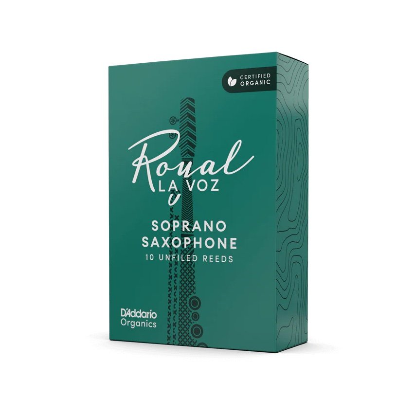 Caja 10 cañas D'ADDARIO Royal LA VOZ Organic Saxofón Soprano