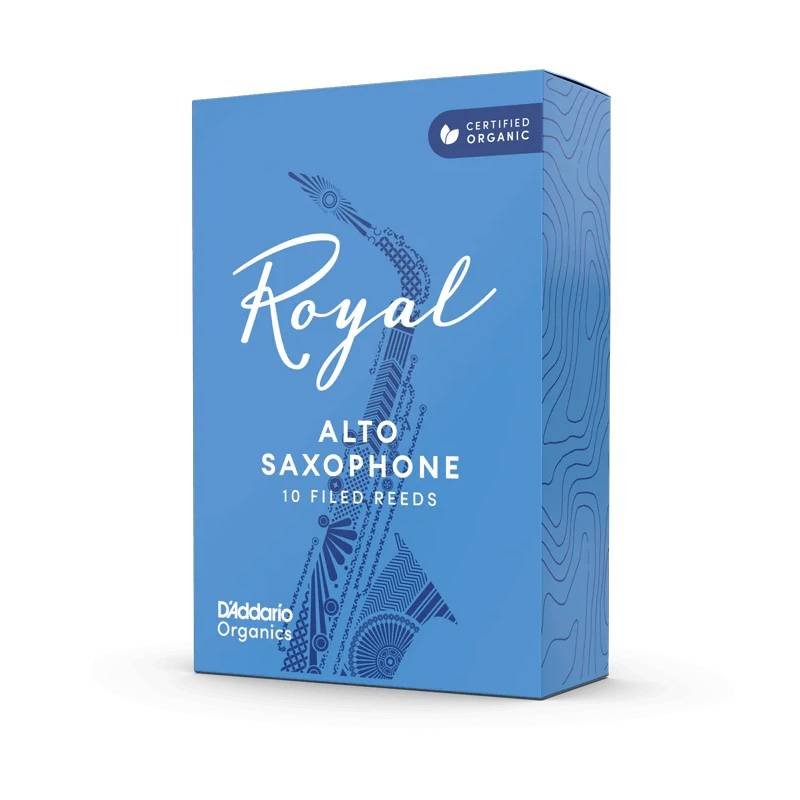 Caja 10 cañas D'ADDARIO Royal ORGANIC Saxofón Alto