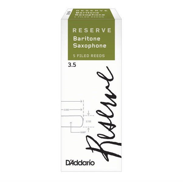 Caja de 5 cañas D'ADDARIO Reserve para Saxofón Barítono