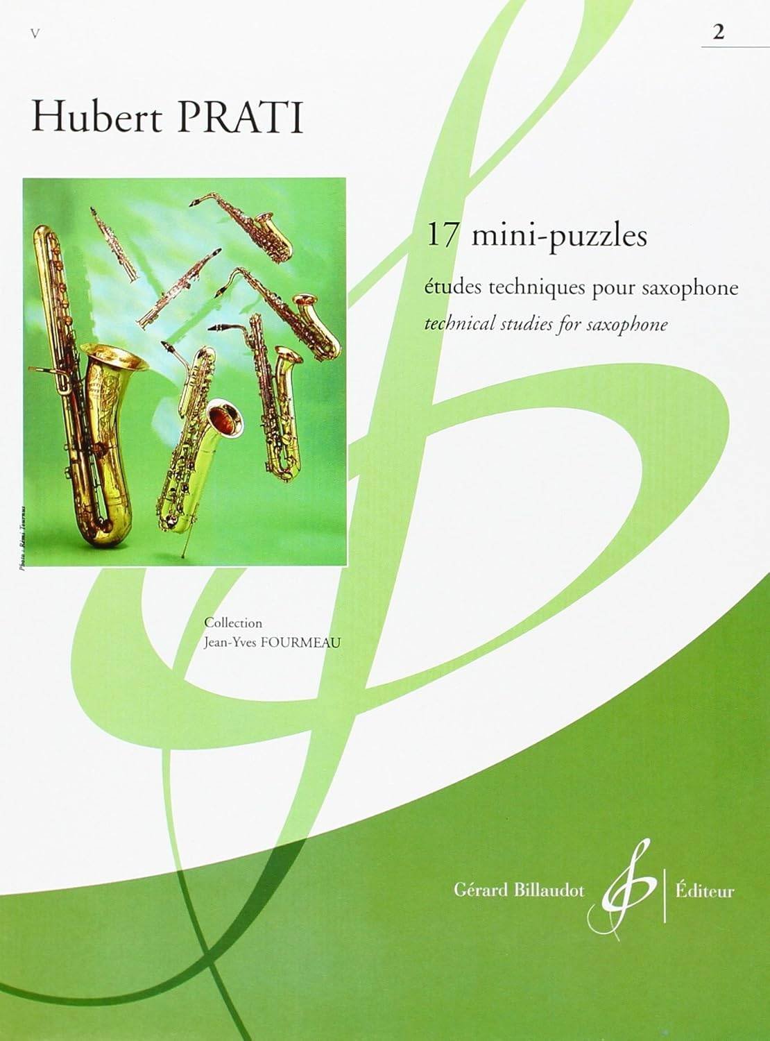 17 Mini-Puzzles para saxofón Hubert PRATI