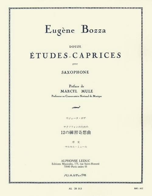 Douze Études-Caprices para saxofón E. BOZZA