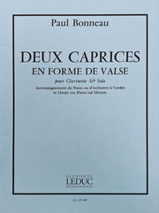 Deux caprices en forme de valse for Bb Clarinet PAUL BONNEAU