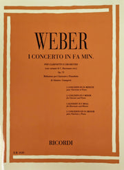 Concerto I en fa mineur, op. 73 pour clarinette de CARL MARIA von WEBER