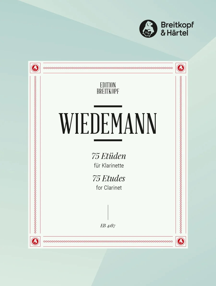 75 studi per clarinetto Wiedemann