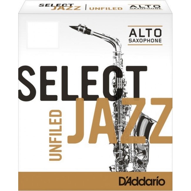 Caja de 10 cañas D´ADDARIO Select Jazz Unfiled para saxofón alto_es