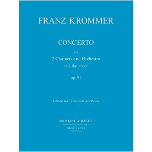 Concerto para 2 Clarinetes e Orquestra em Mib Maior Op. 91 KROMMER