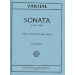 Sonata In B flat mayor for Clarinet and Piano VANHAL