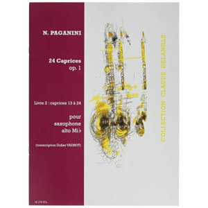 24 Caprichos Vol. 2 para Saxofón Alto N. PAGANINI