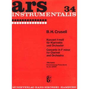 Concierto en Fa menor para Clarinete y Orquesta B. H. CRUSELL