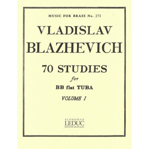 70 Estudios para Tuba en Sib, Volume 1 V. BLAZHEVICH